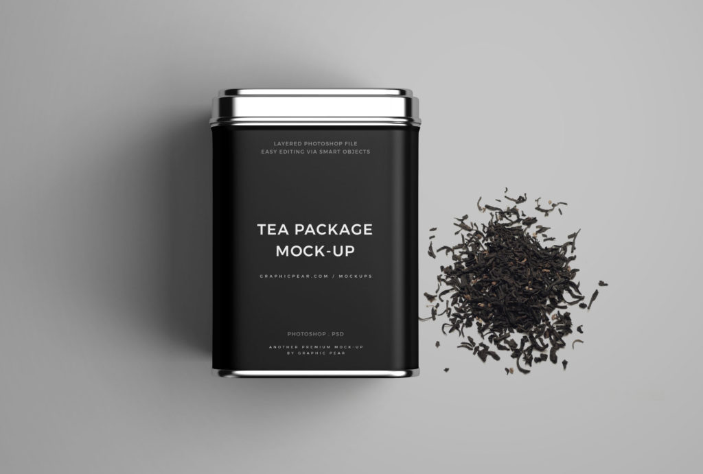 优质高品质高端铁罐茶叶包装盒子样机Tea Package M