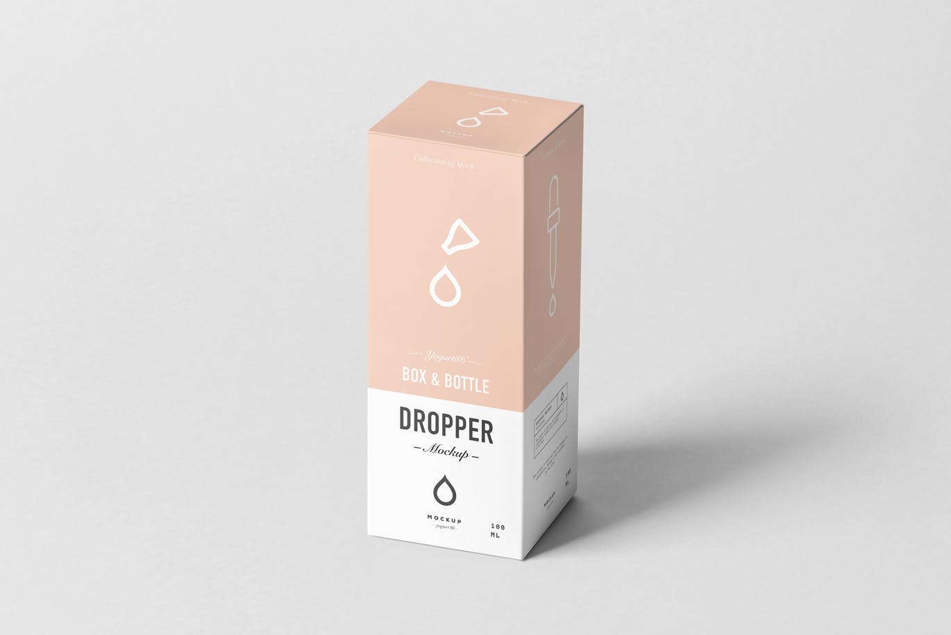 滴管瓶药品包装设计VI样机展示模型dropper bottl