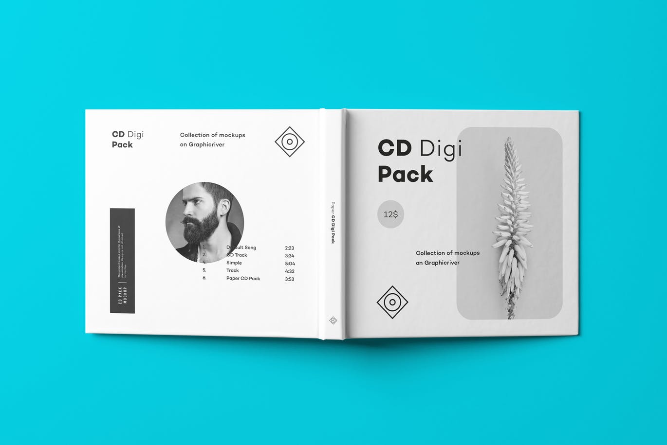 高端逼真质感的精装房地产光盘cd digi pack moc