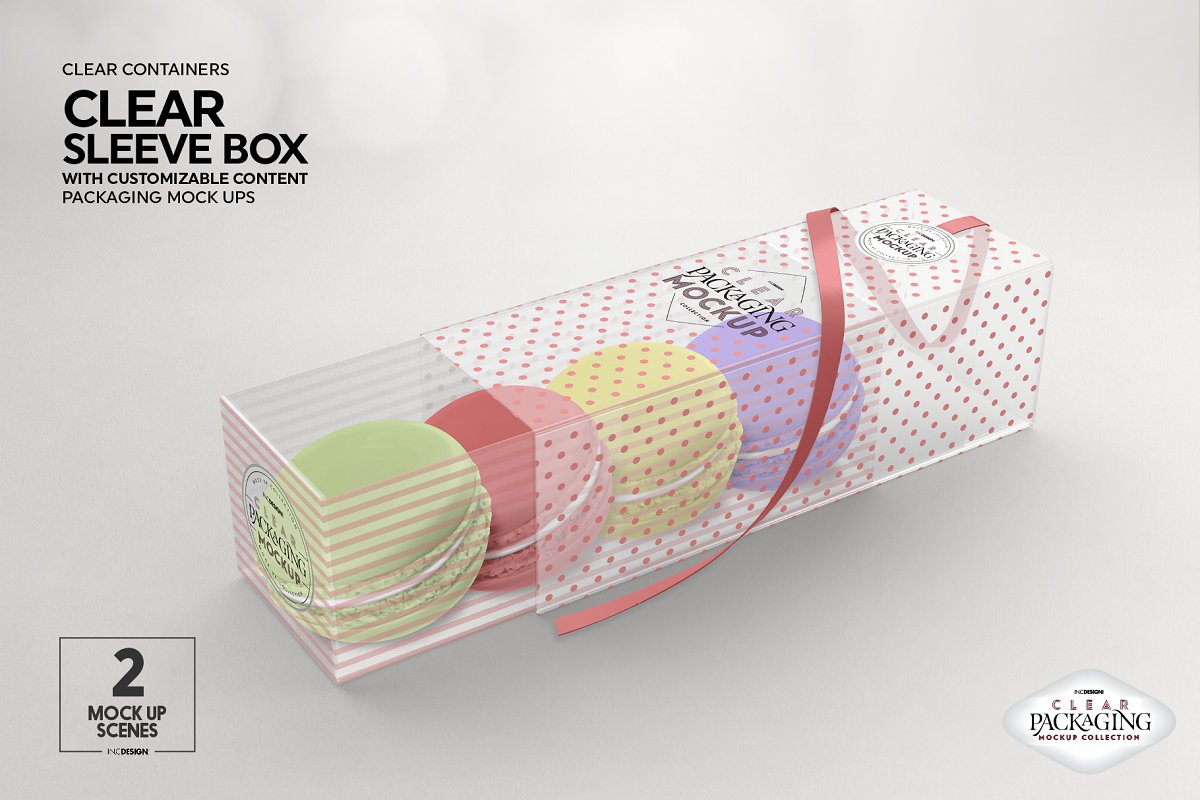 透明塑料容器包装样机套装09 Clear Container