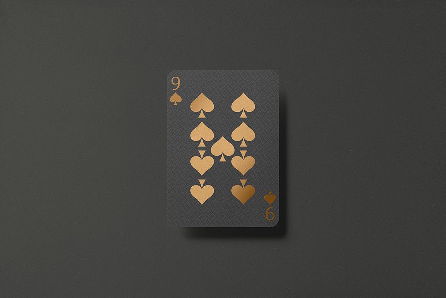 逼真质感的高品质扑克牌包装设计Poker Card Mock