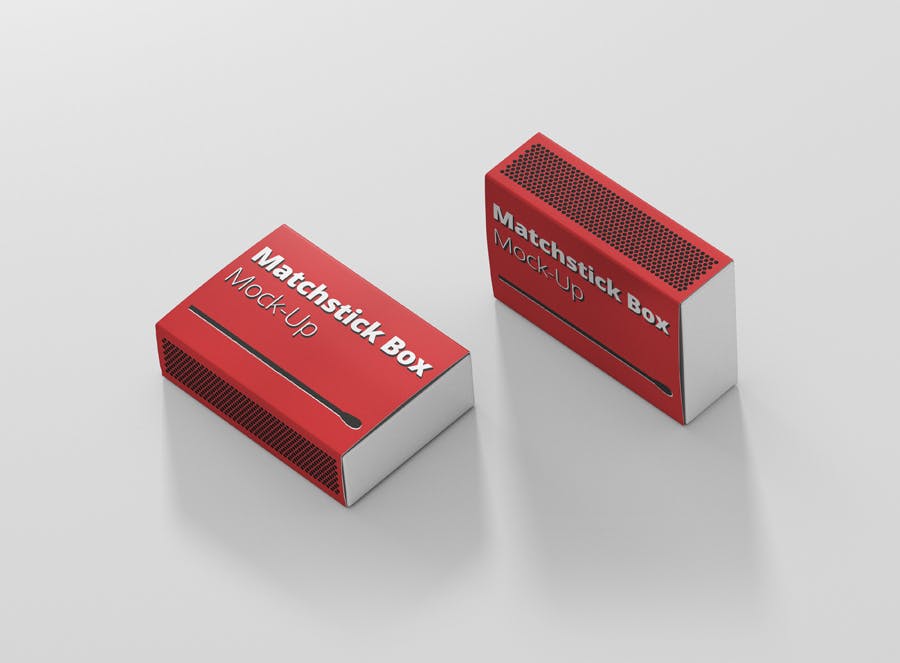 火柴盒包装设计样机match-box mock-up #35