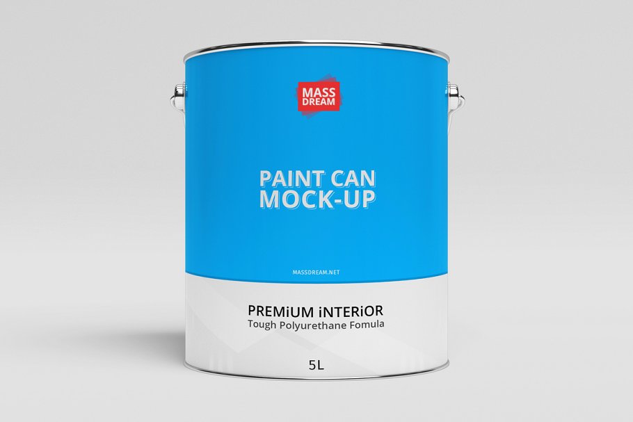 金属油漆桶外观设计样机Paint Can Mock-Up #