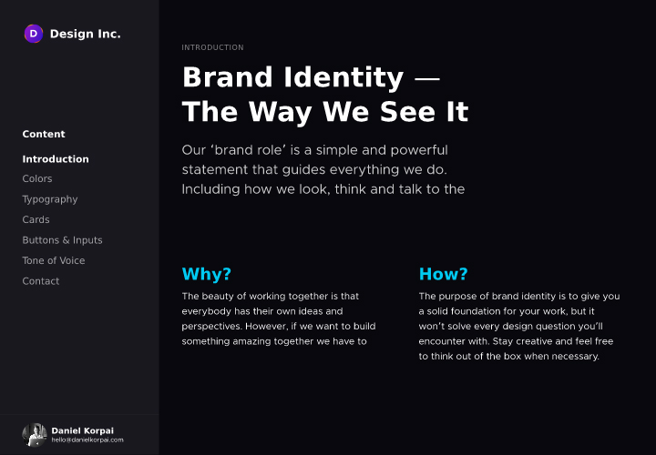 网页UI品牌配色字体标准工具包 Brand Identity