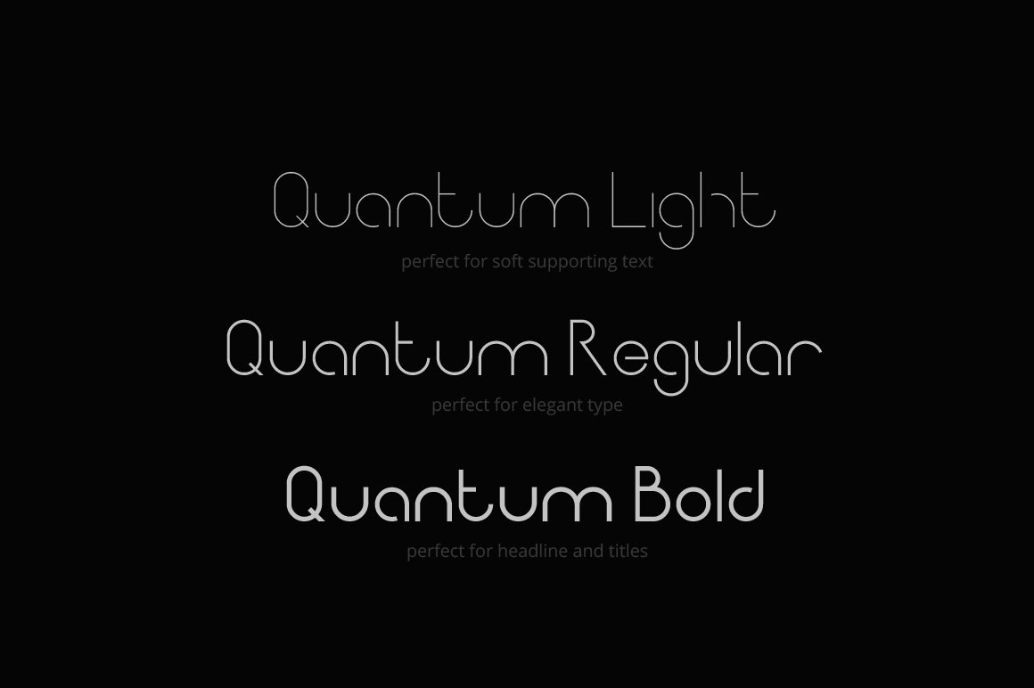 个性优雅的无衬线英文字体 Quantum