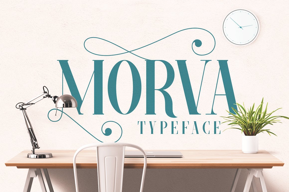 时尚的衬线字体 MORVA Typeface #551755