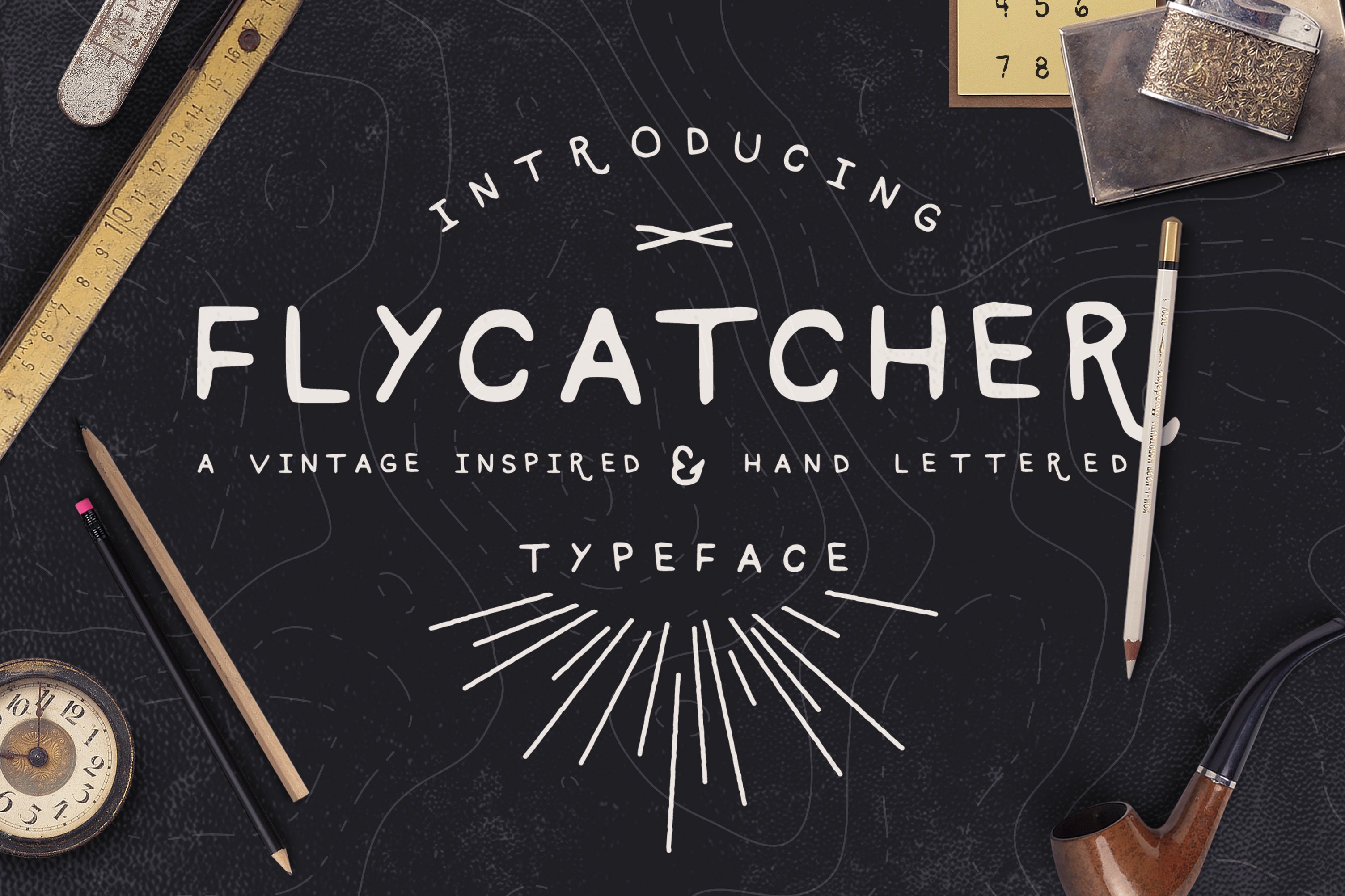 怀旧风格的字体 Flycatcher Font #18612