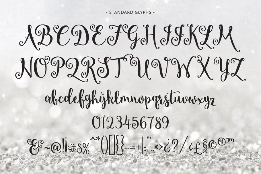 手写字体 Starstruck hand-lettered