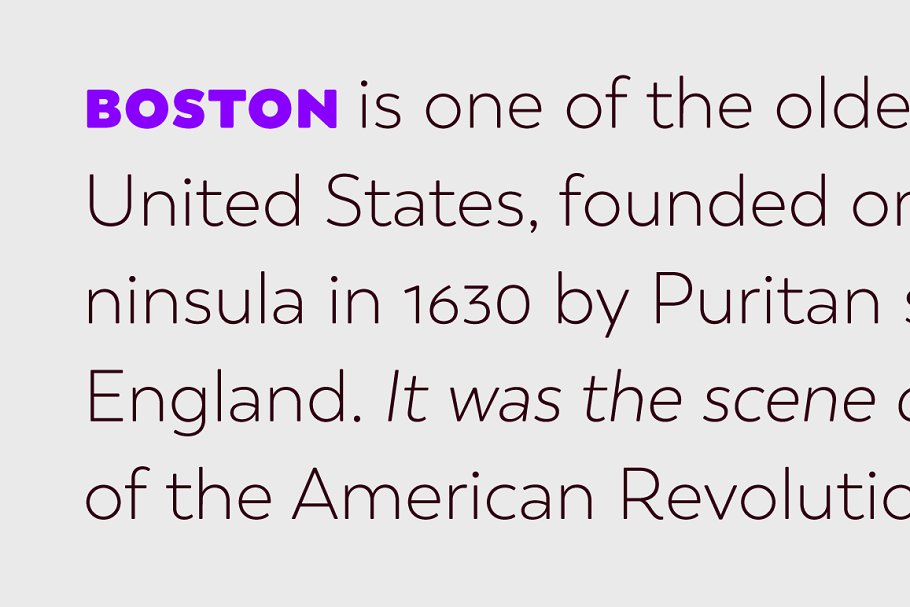 波士顿字体 Boston #1815000