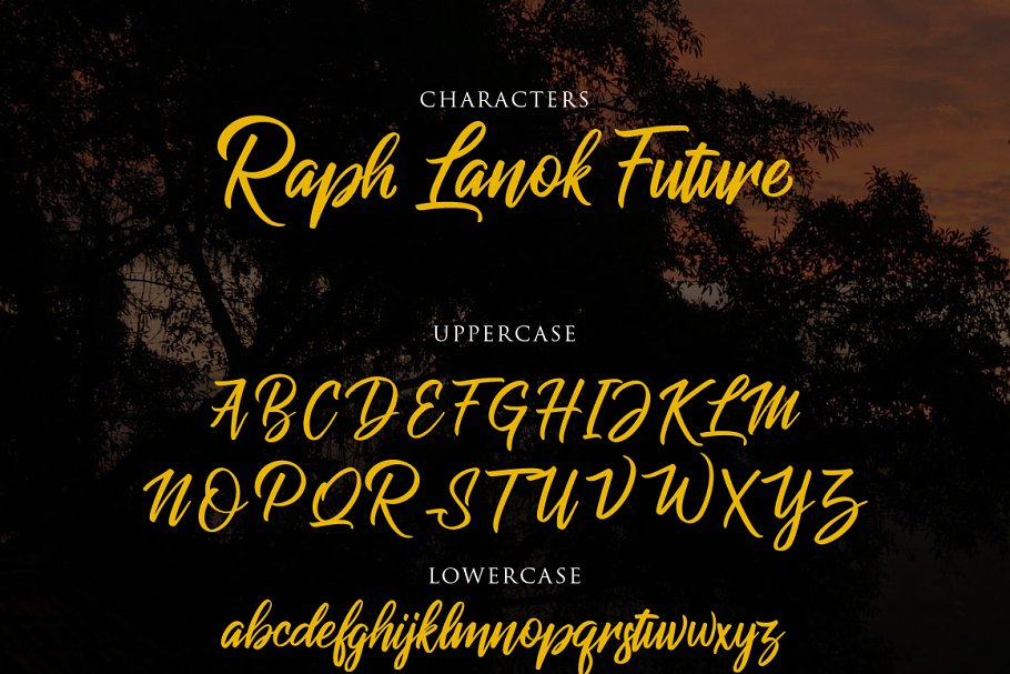 大气手写字体 Raph Lanok Typeface #16