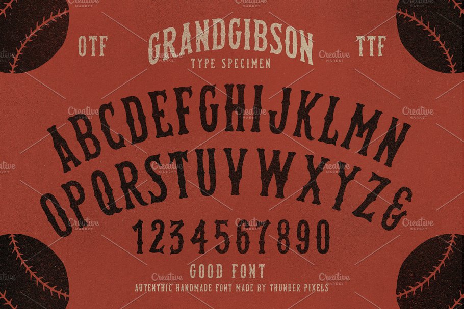 复古的字体 GrandGibson Typeface #11