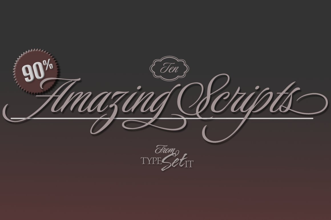 震撼的手写字体 10 Amazing Script Font