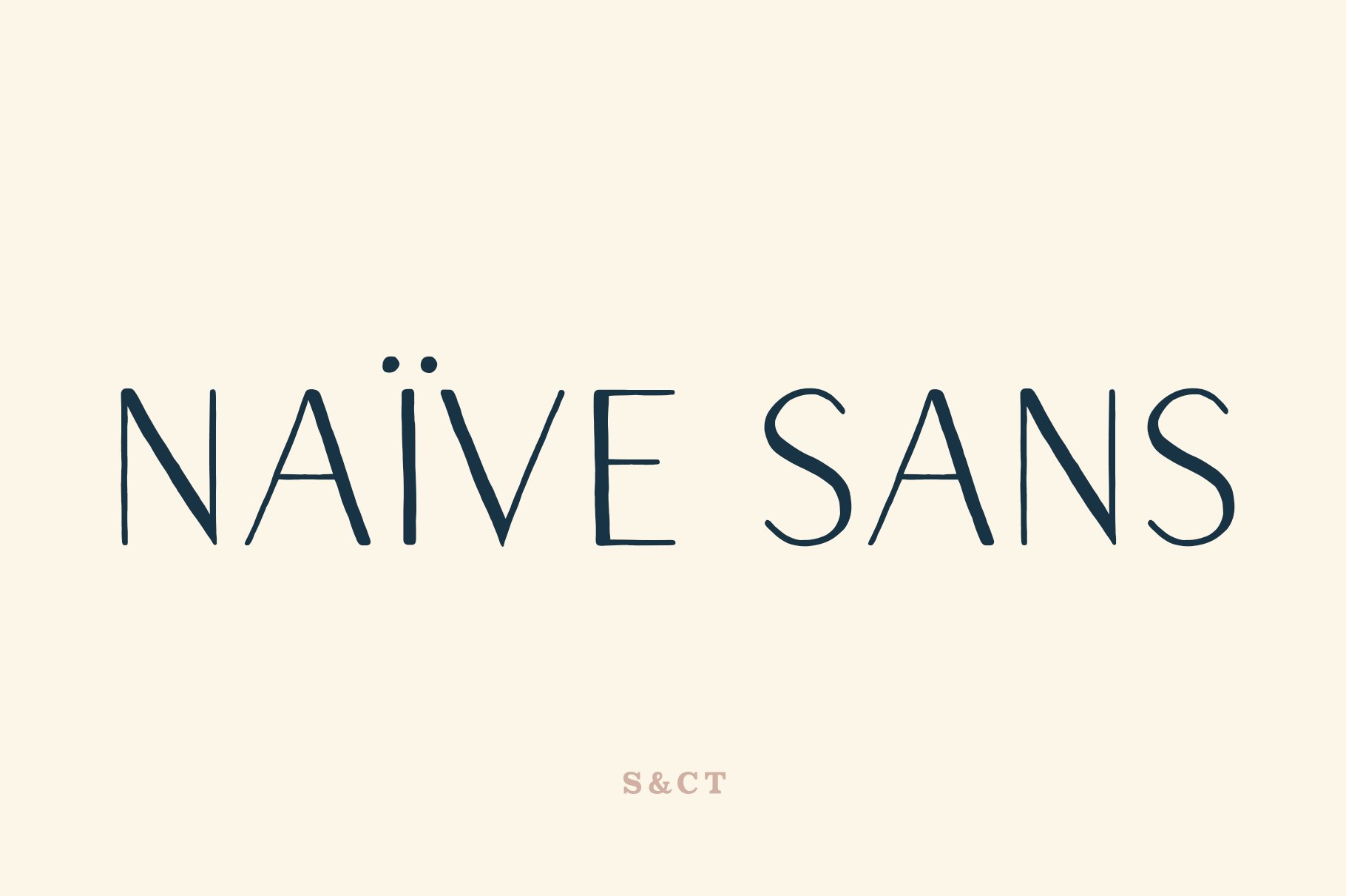 漂亮的字体 Naive Sans Font Pack #13