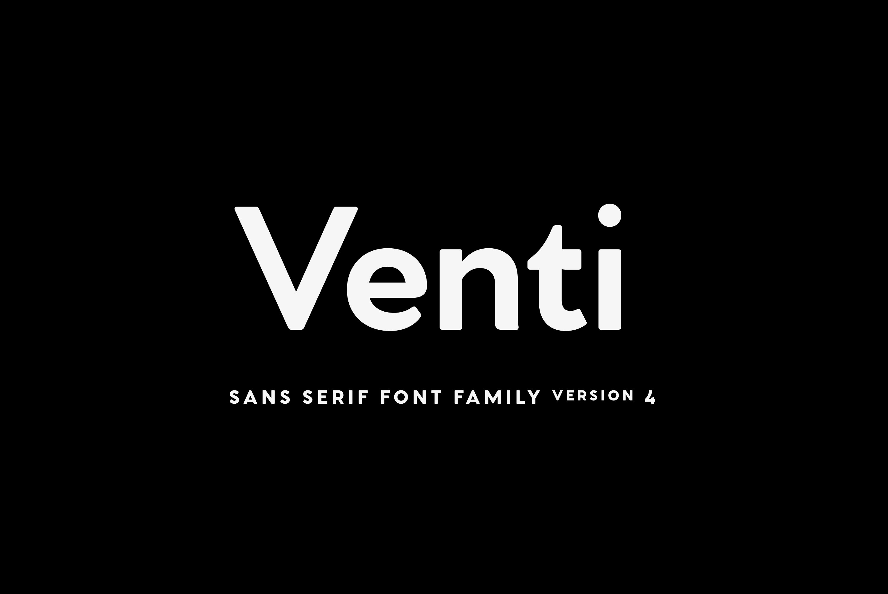 无衬线时尚字体 Venti CF sans serif fo