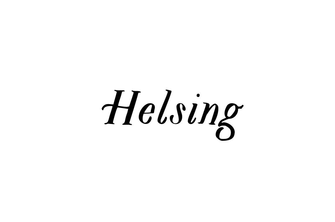 手绘字体 Helsing #317446