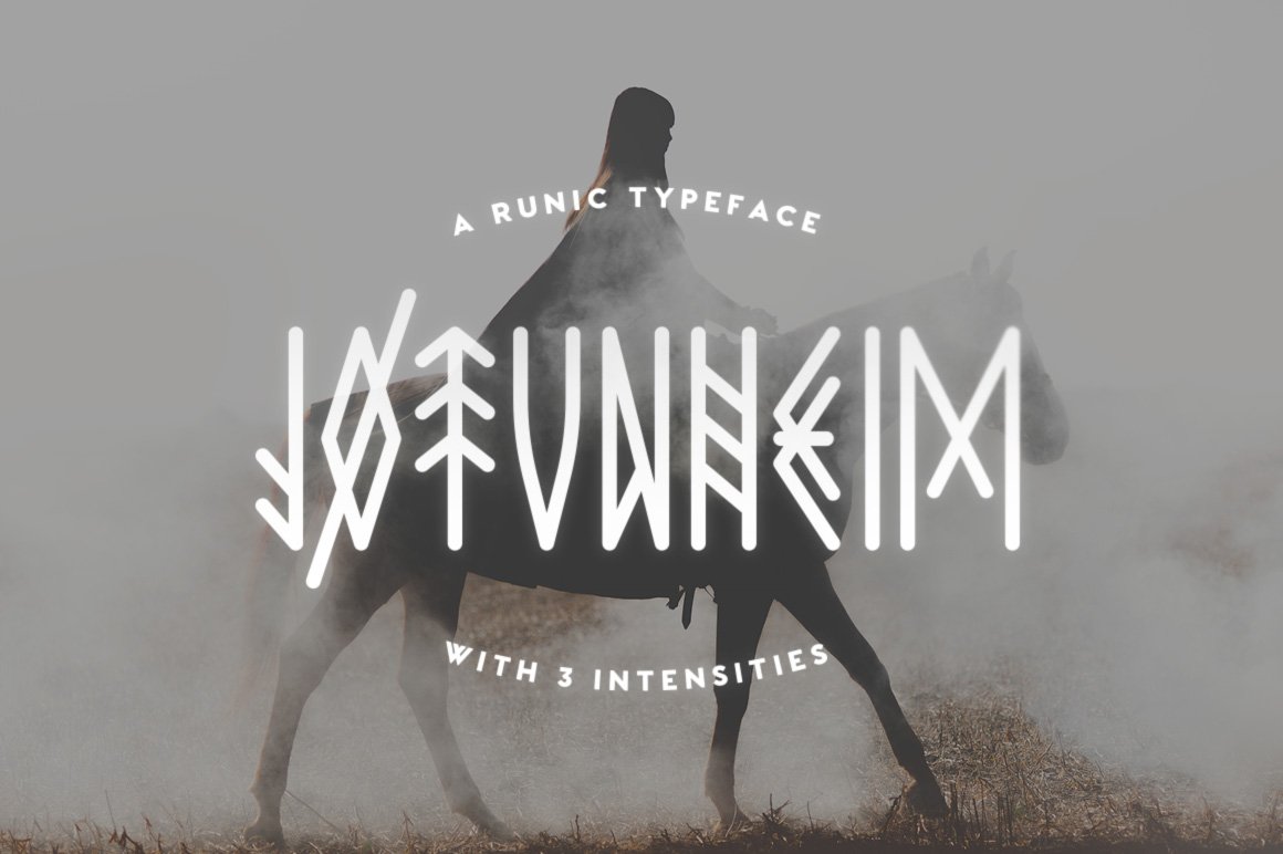 古代特殊字符文字 Jotunheim Typeface #9