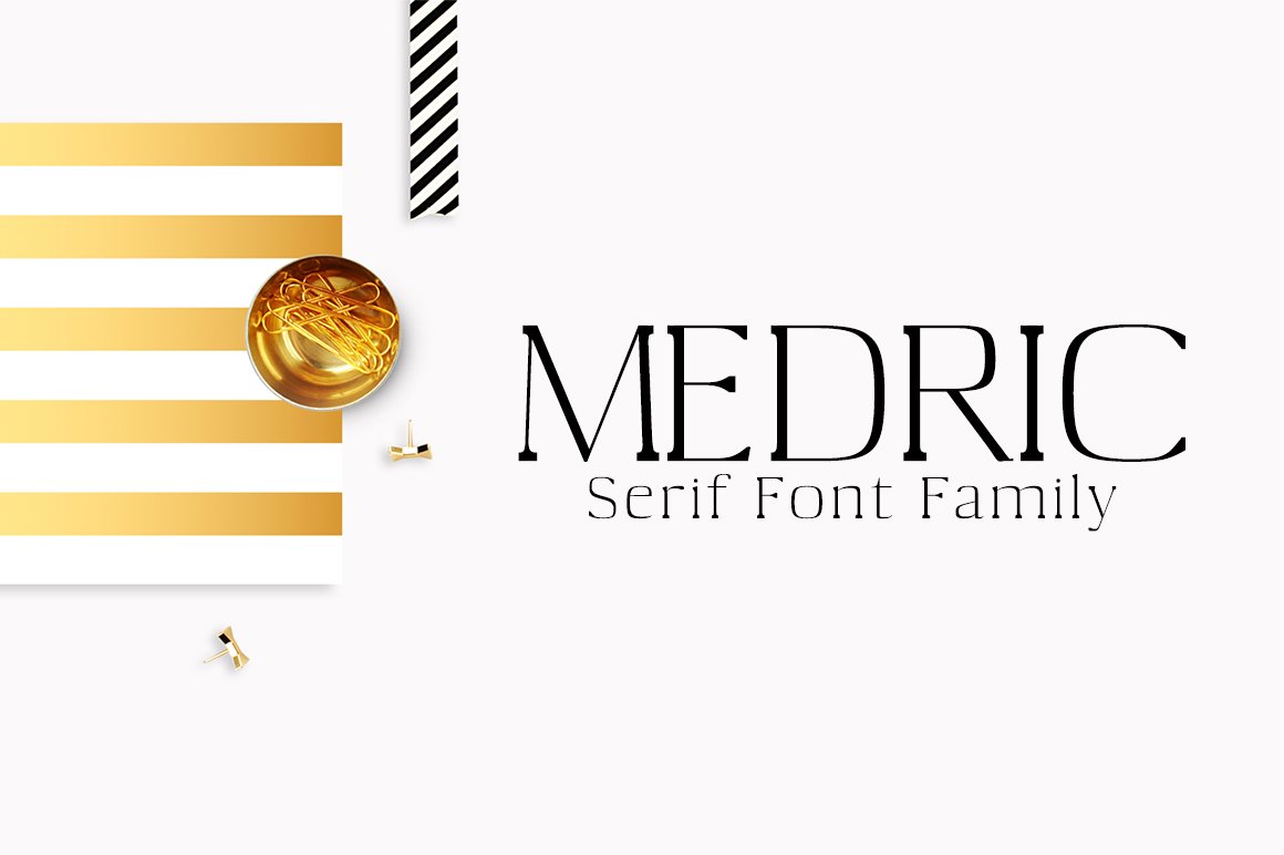 漂亮的衬线字体 Medric Serif 4 Font Fa
