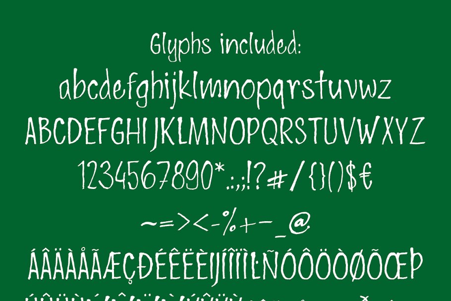 手绘侵染效果的字体 Bambink Condensed #1