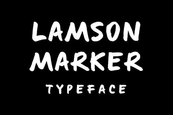 正宗的手写字体 Lamson Marker #48