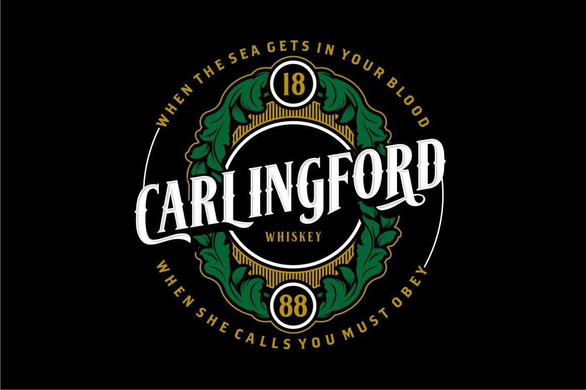 怀旧个性的字体 Carlingford #28921