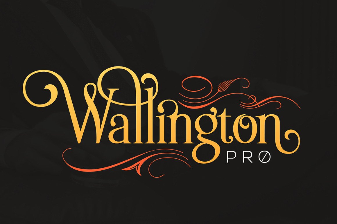 手写英文字体 The Wallington Pro #595