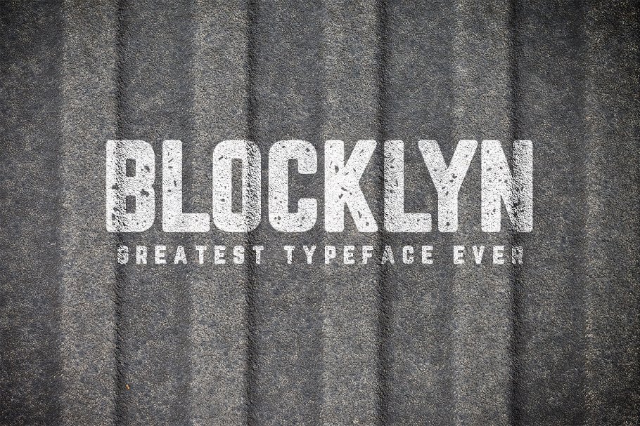 黑体广告体字体 Blocklyn Font Family