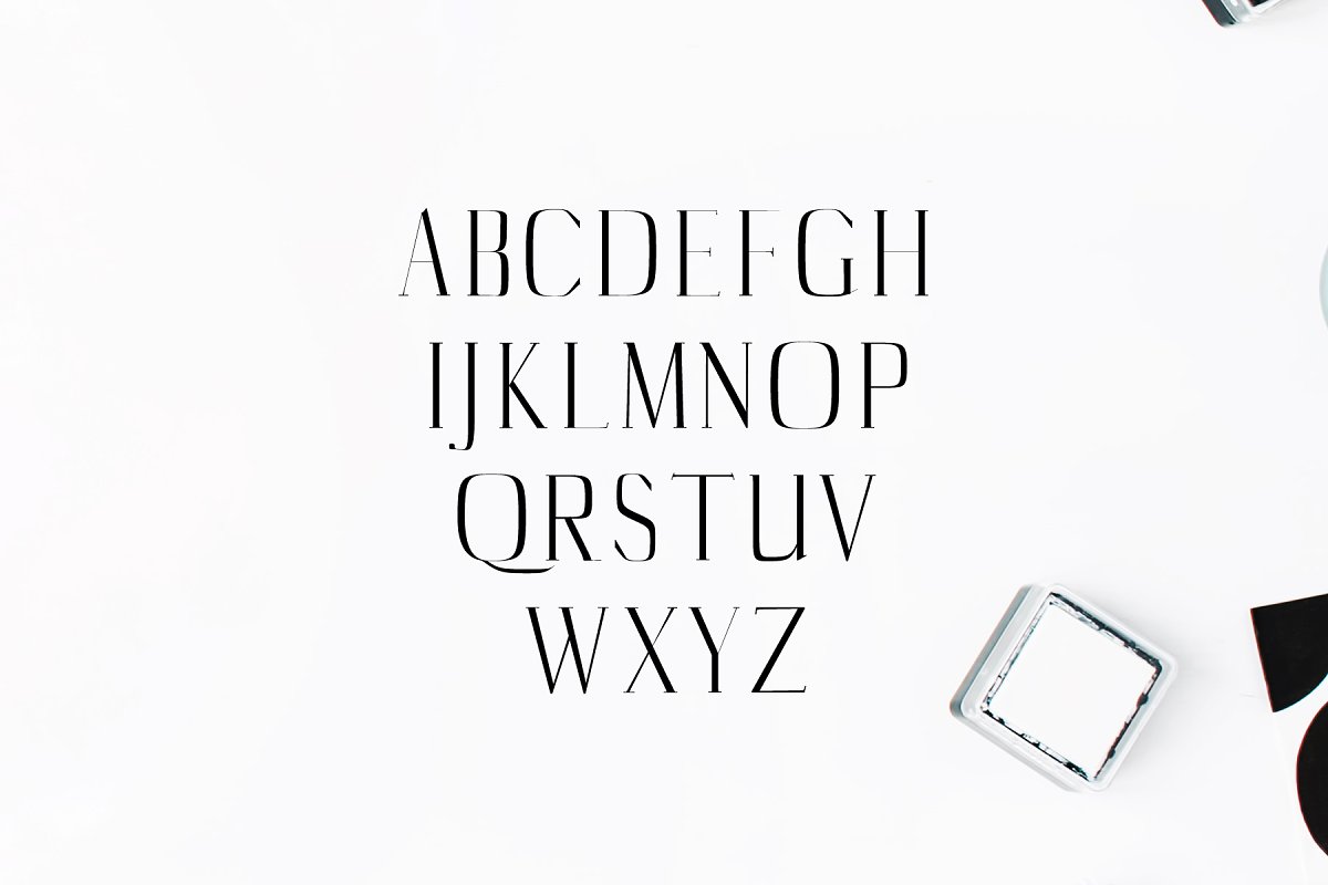 漂亮时尚的英文字体包 Catheryn Serif 4 Fo