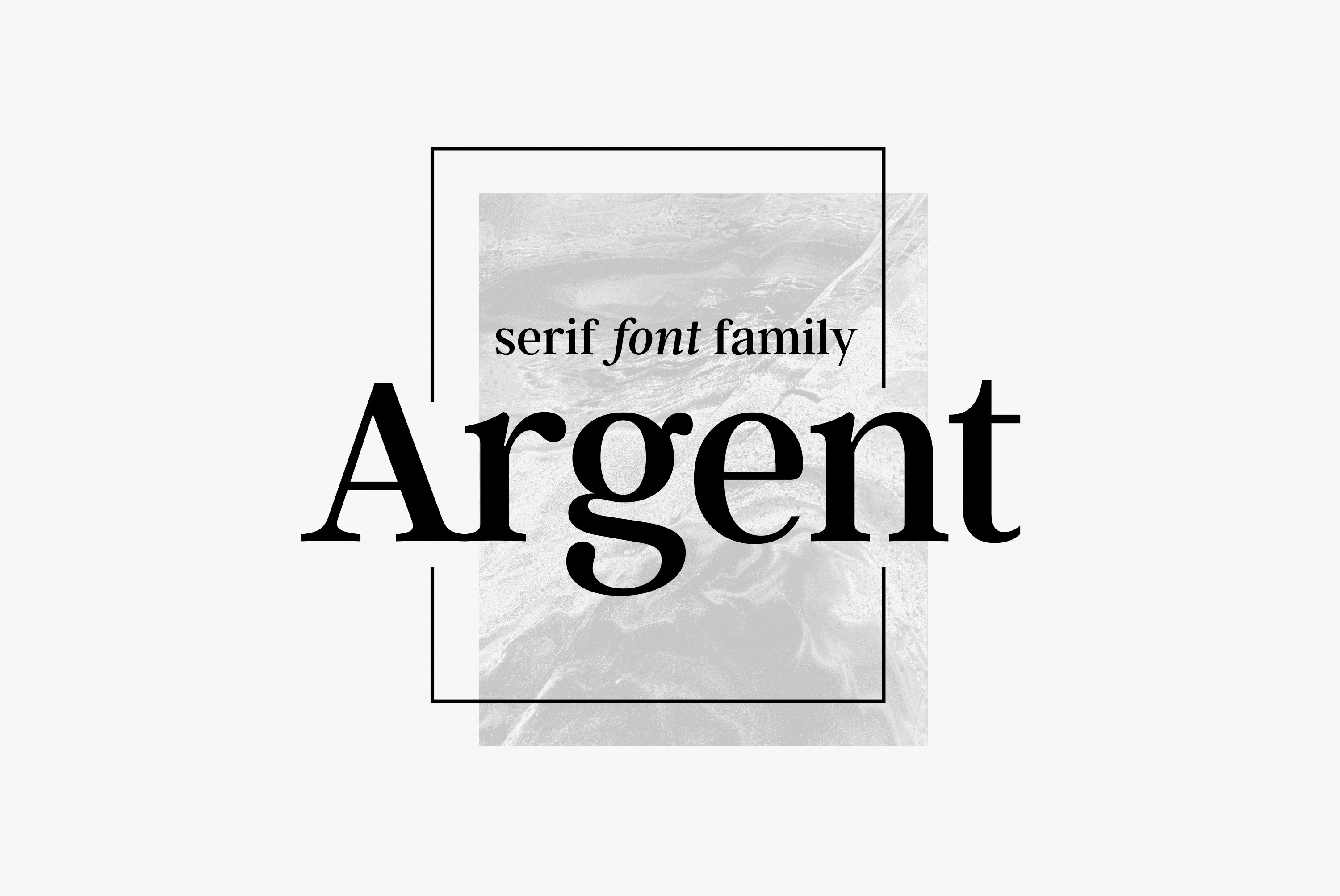 衬线字体 Argent CF expressive seri