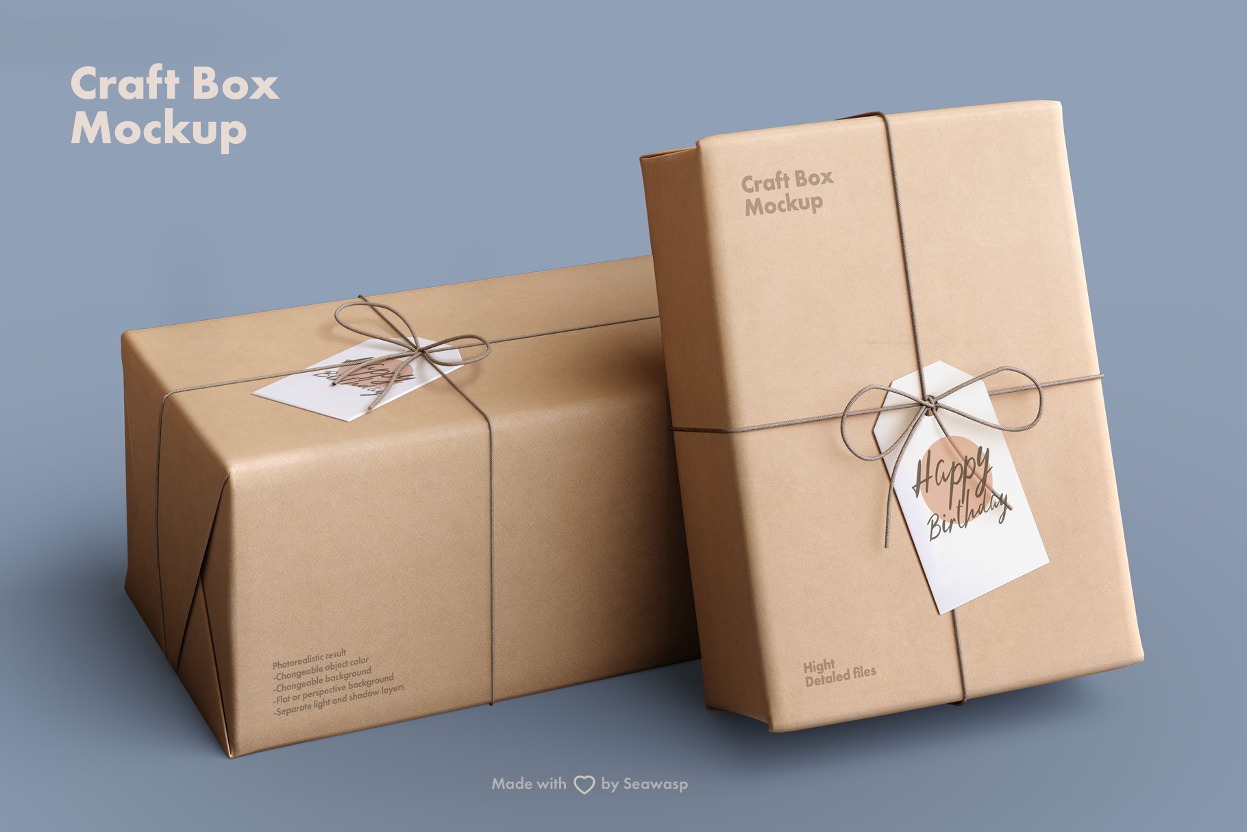 包装样机牛皮纸包装个性包装Craft Paper Giftb