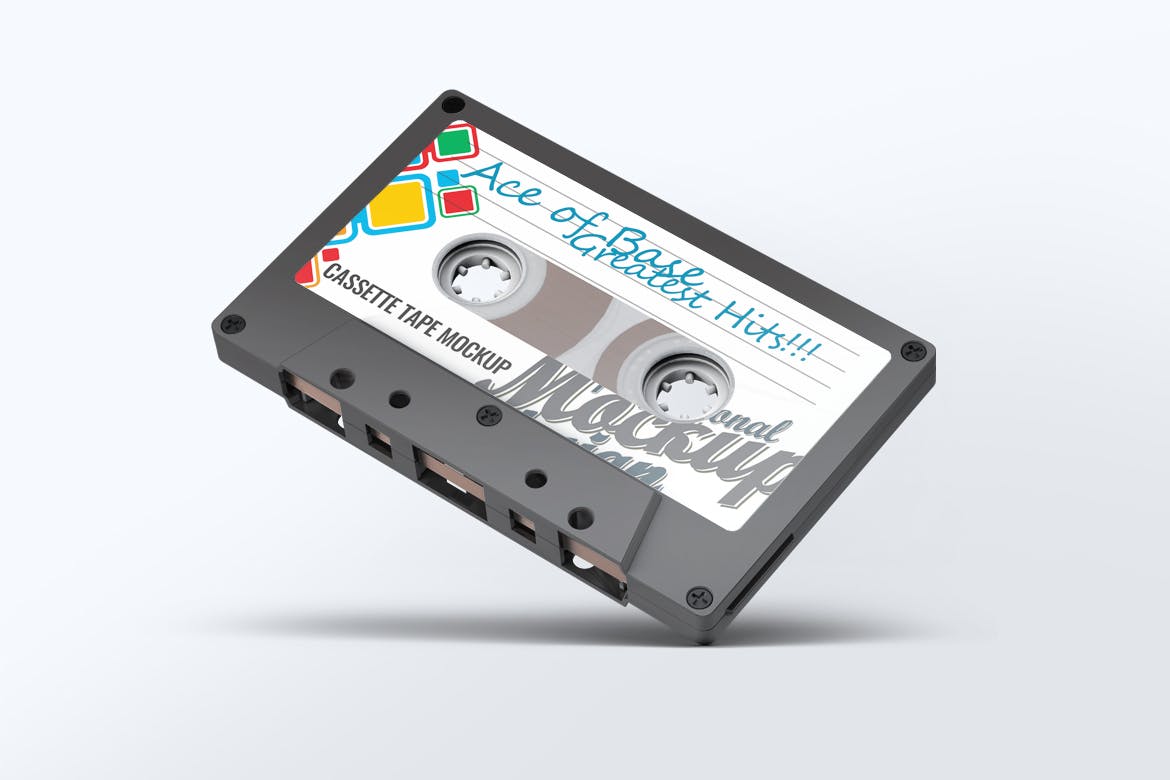 多角度磁带设计展示样机cassette tape mocku