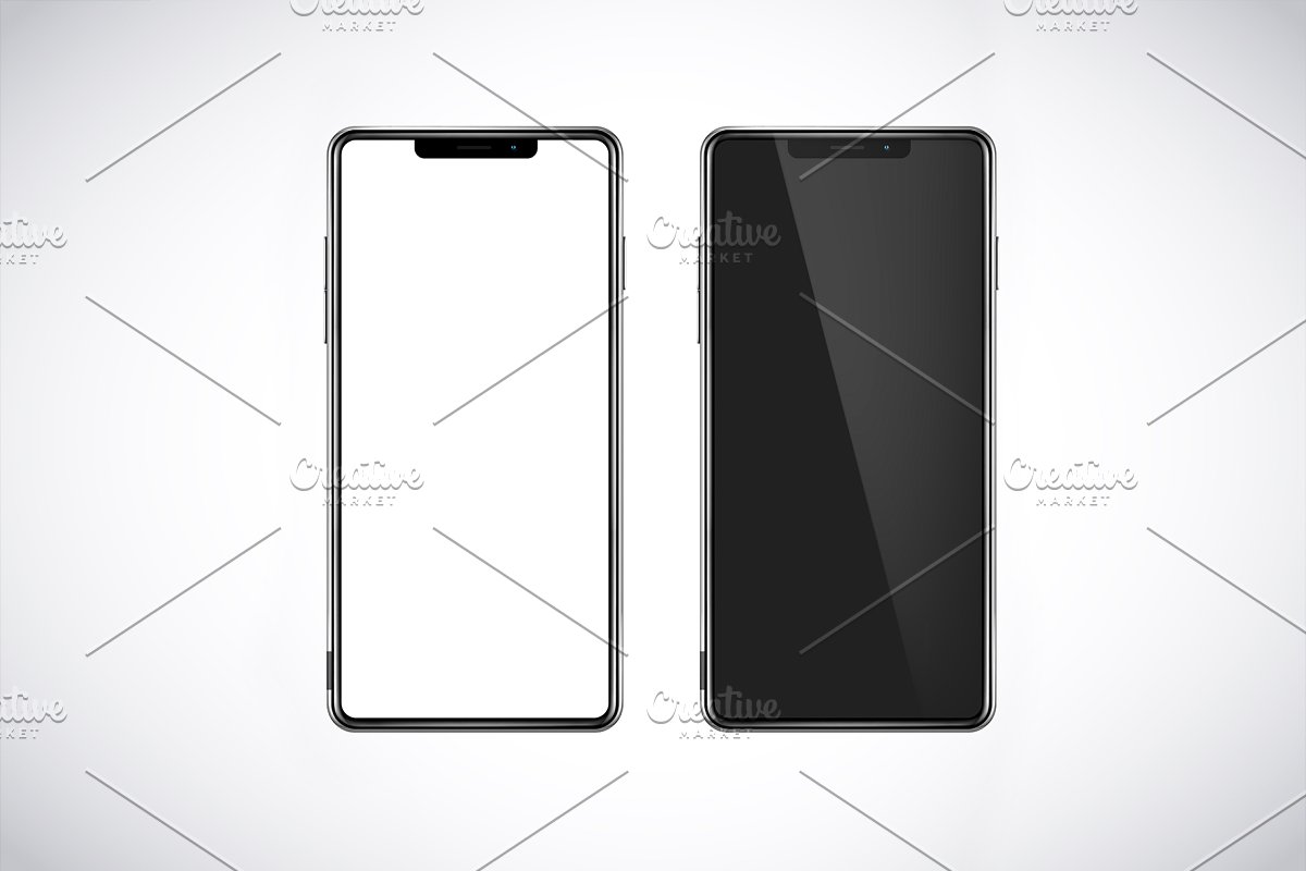 折叠屏手机矢量样机下载Smartphone Mock-Ups