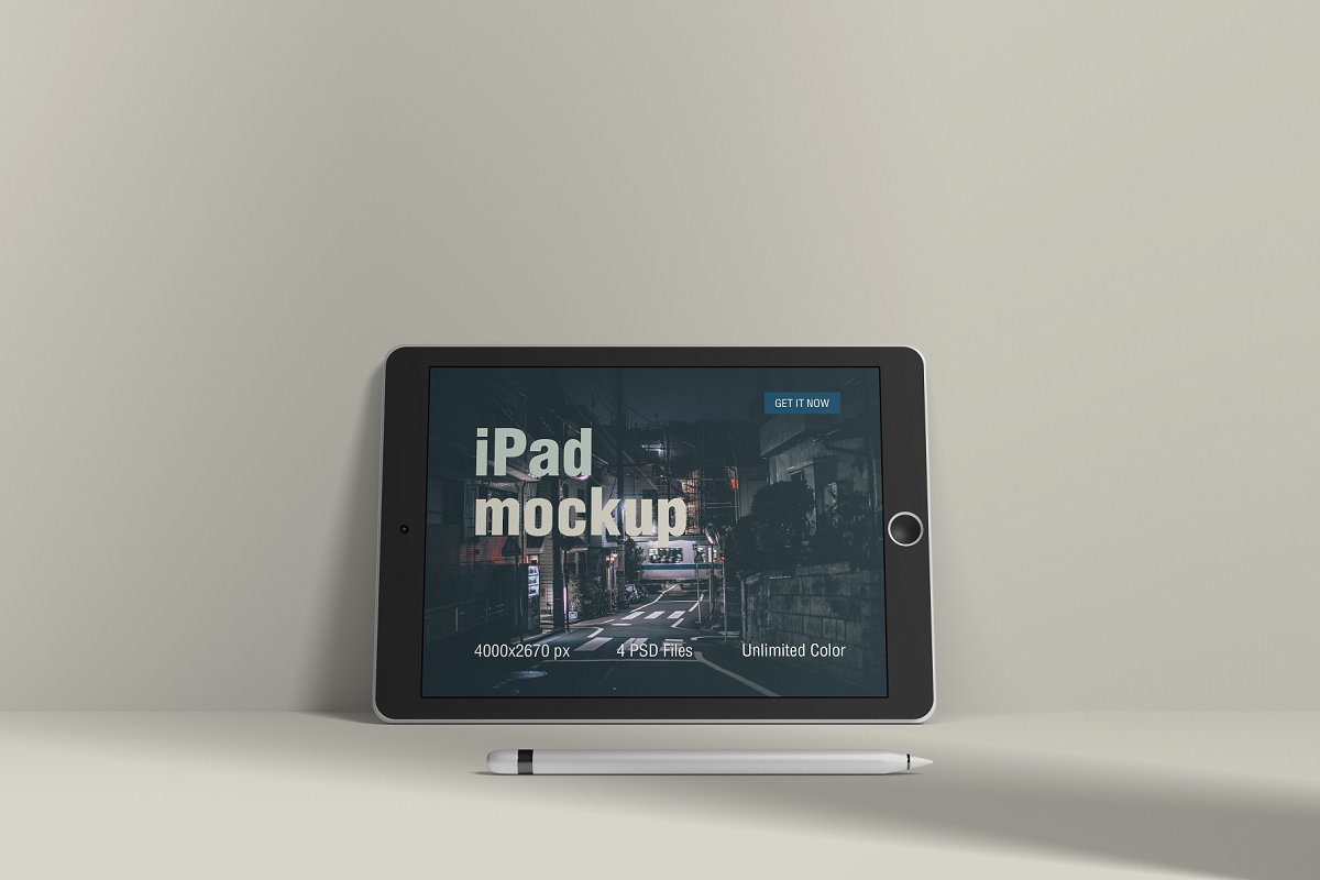 高品质智能iPad设备样机场景生成器iPad Scene C