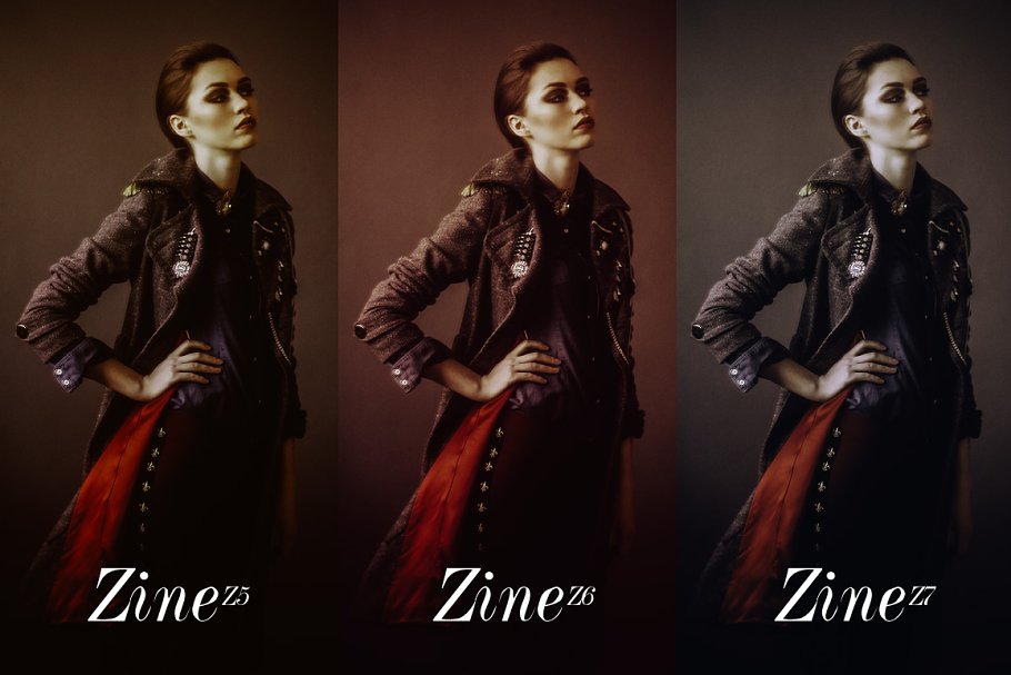 时尚杂志人物滤镜人像预设Zine 50 Fashion