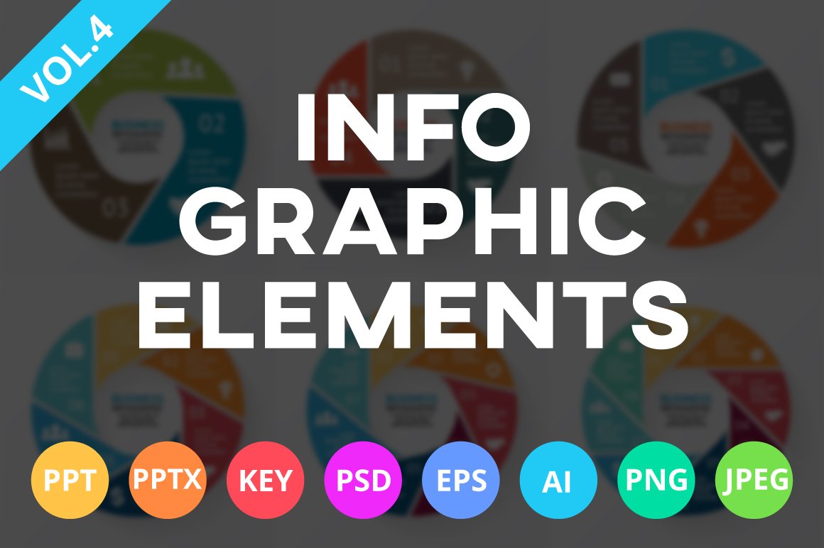 信息图表ppt素材模板 Infographic Elemen