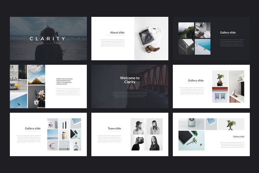 简约的ppt模板下载 Clarity Keynote Tem
