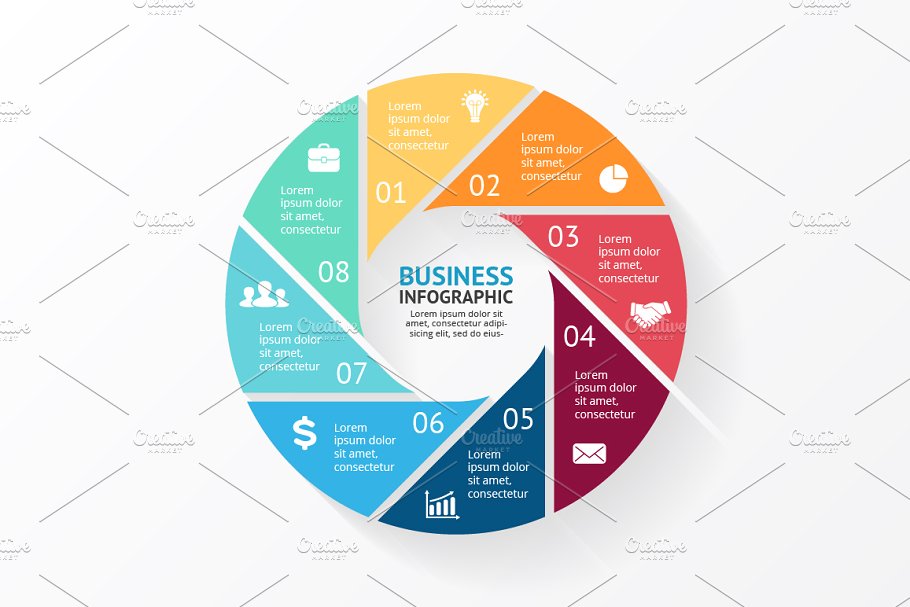 信息图表ppt素材模板 Infographic Elemen