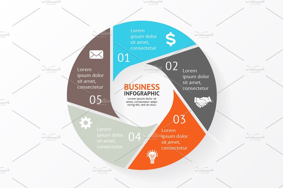 信息图表ppt素材模板 Infographic Elemen