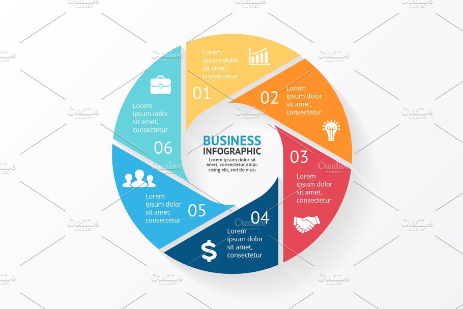 信息图表ppt素材模板 Infographic Elemen