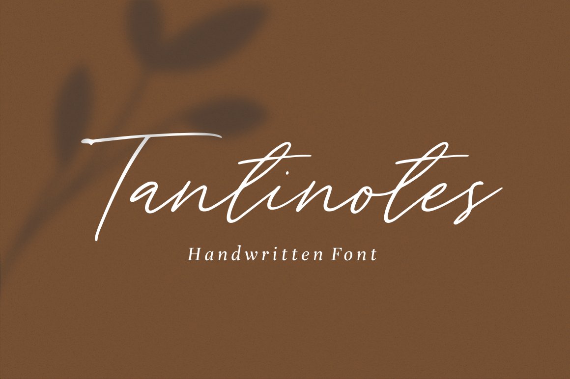 手绘签名英文字体 Tantinotes - Handwrit