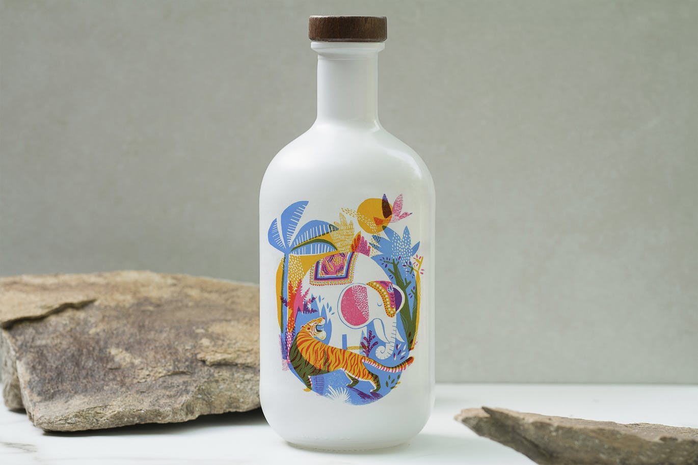 少见稀有的中国风陶瓷青花瓷瓶子包装multipurpose-