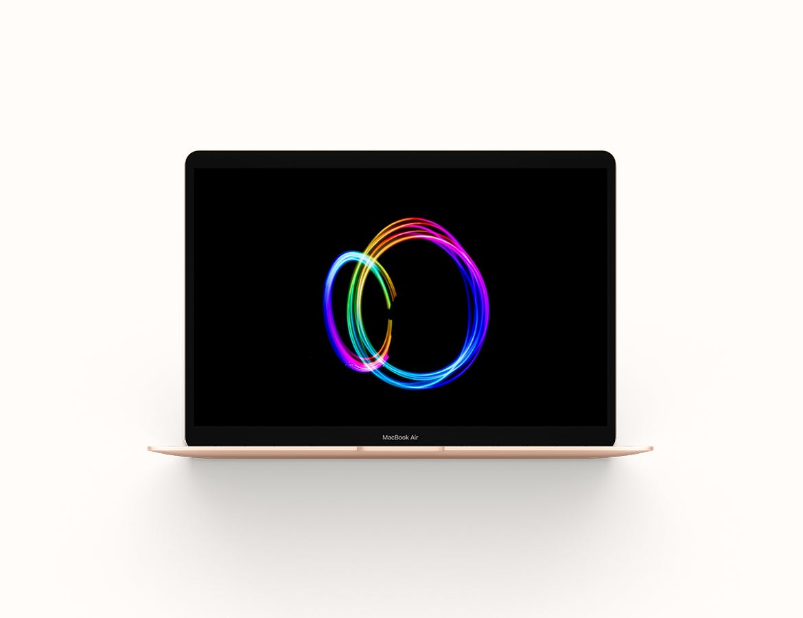 全新的Macbook Air UI样机展示模型macbook