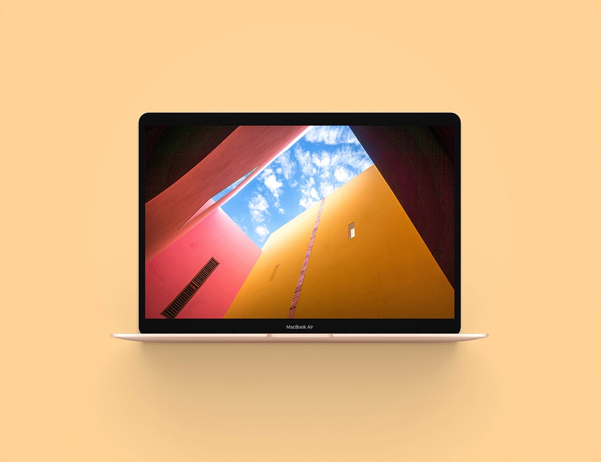 全新的Macbook Air UI样机展示模型macbook