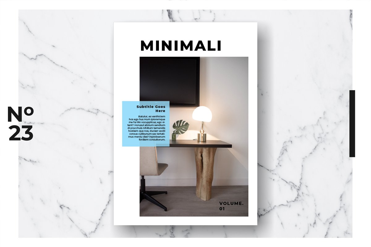 时尚室内设计/家居生活杂志图册设计模板 Magazine