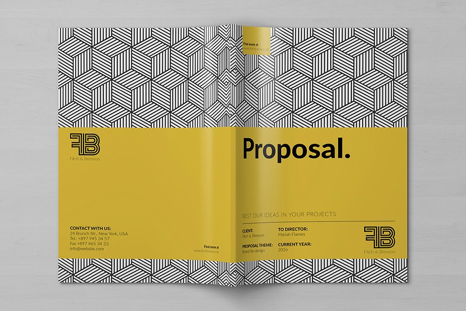 创意画册模板 Creative Brochure (Prop