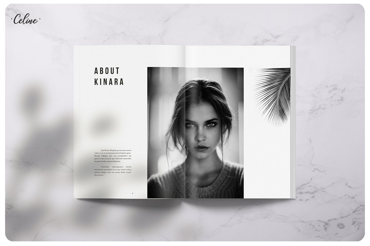 时尚摄影作品集图册设计模板 画册模板 KINARA Phot