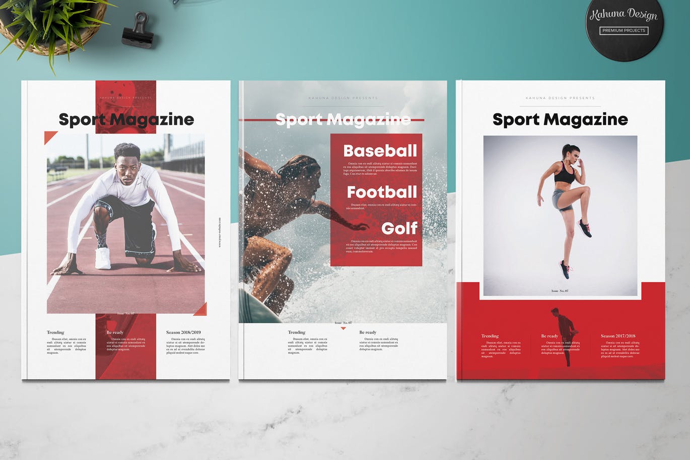 高品质的时尚高端体育杂志楼书画册手册设计模板 sport m