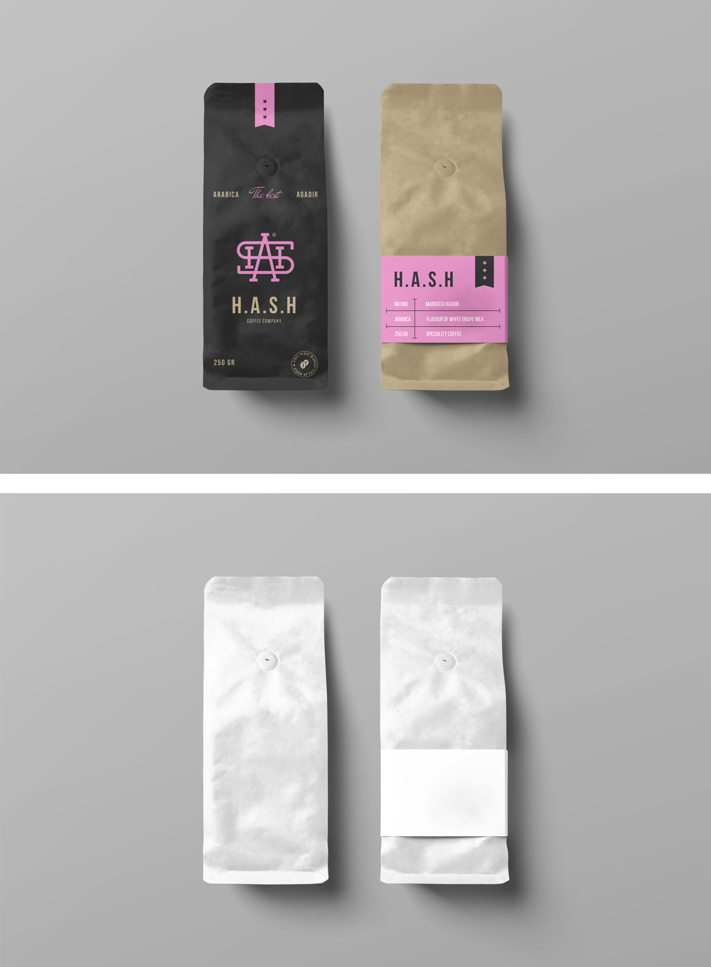 咖啡袋食品饮料包装设计贴图展示PSD模板 Coffee Ba