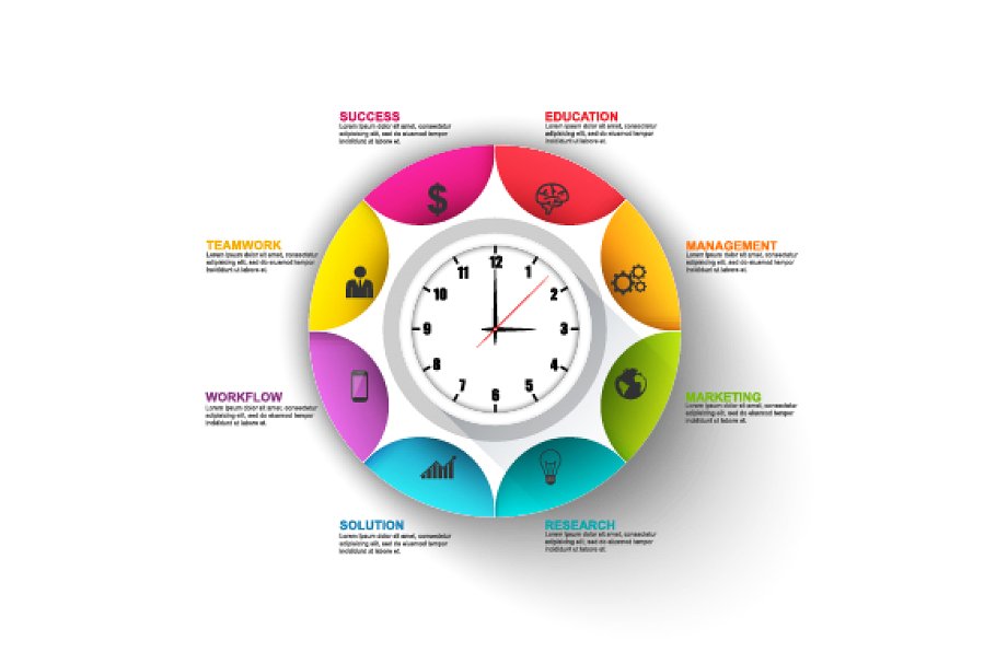 3D图表信息图形 Set Of 3D Diagram Inf