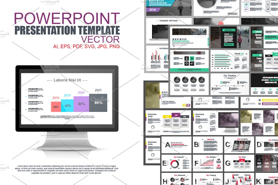 数据PPT模版 Powerpoint Slide Templ