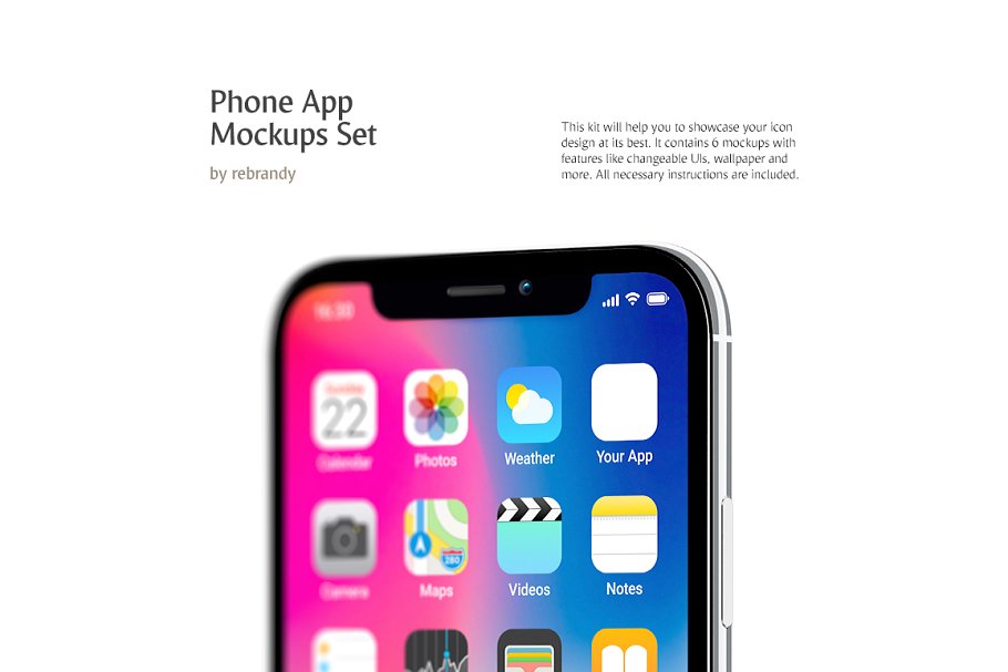 图标 icon 设计展示样机phone_app_mockup
